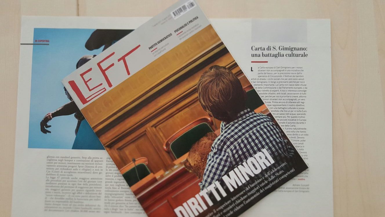 articolo di left su carta di san gimginano